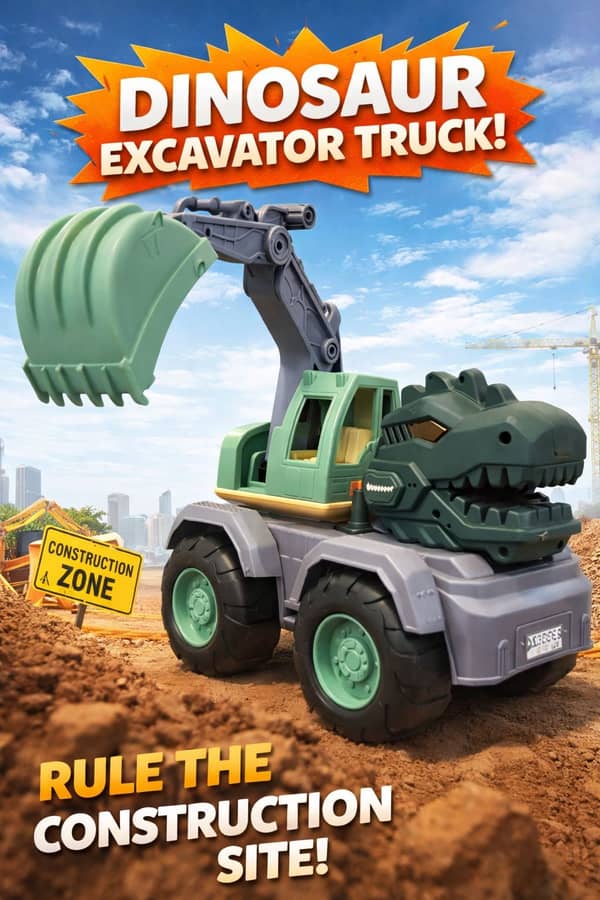 Máquina excavadora dino 35 x 24 cm